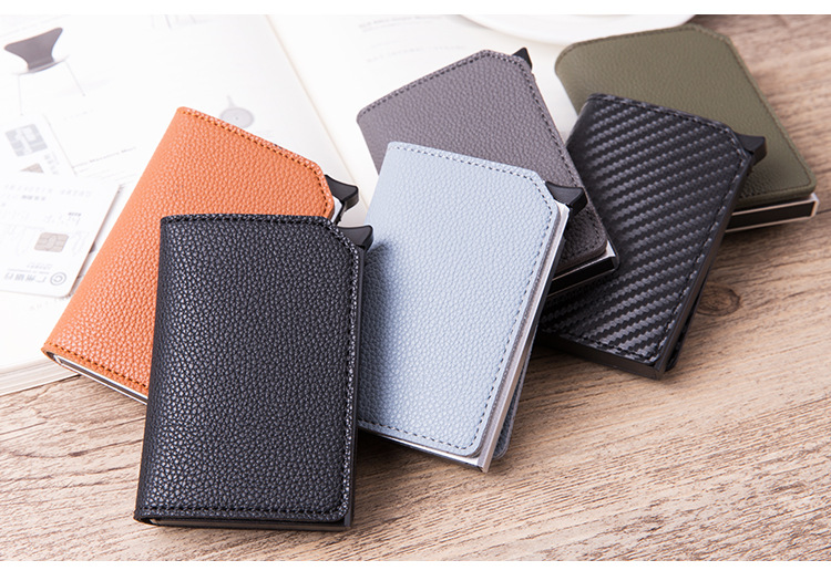 New metal aluminum alloy card case card bag RFID anti-theft brush bank card bag exquisite gift card bag New metal aluminum alloy card case card bag RFID anti-theft brush bank card bag exquisite gift card bag