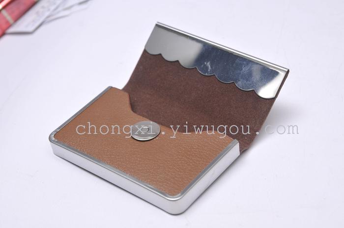 "Factory direct" leather card case series WO-3901 WP-4901 metal stainless steel stylish business card cases "Factory direct" leather card case series WO-3901 WP-4901 metal stainless steel stylish business card cases