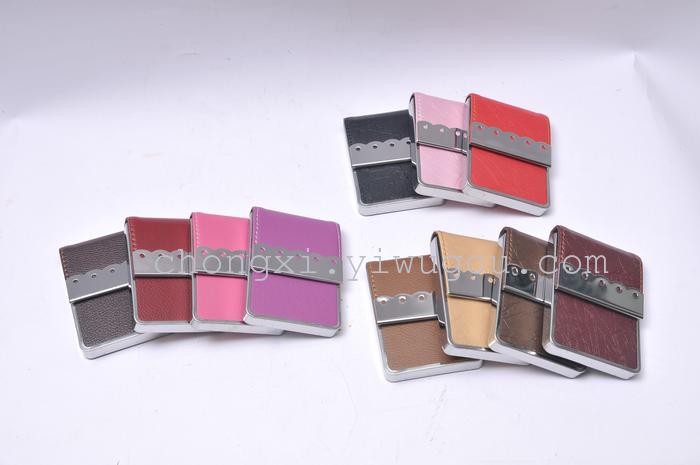 "Factory direct" leather card case series WO-3901 WP-4901 metal stainless steel stylish business card cases "Factory direct" leather card case series WO-3901 WP-4901 metal stainless steel stylish business card cases