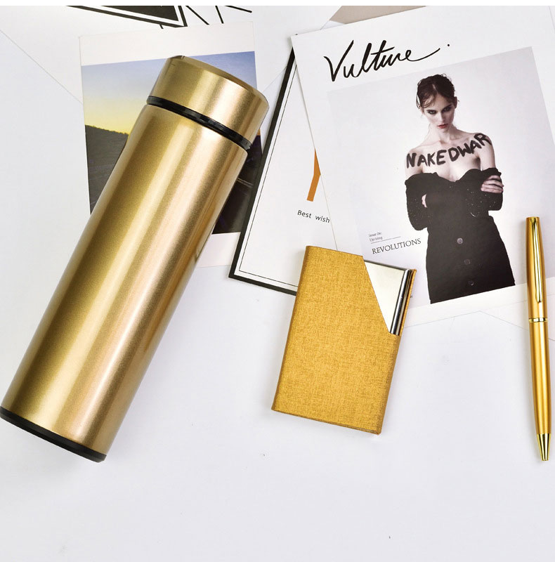 304 Thermos Set Custom Logo Signature Pen Real Estate Conference Souvenir Card Case Gift Set 304 Thermos Set Custom Logo Signature Pen Real Estate Conference Souvenir Card Case Gift Set
