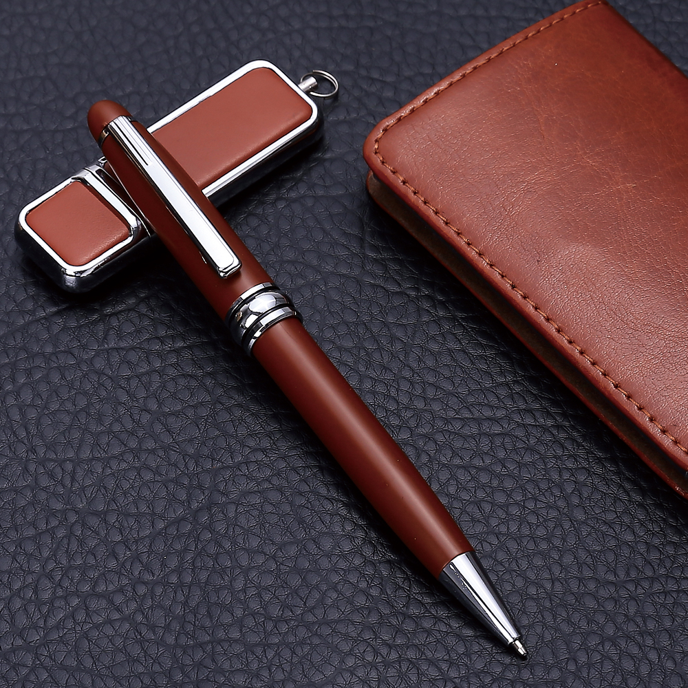 Brown PU Notebook Set Creative Card Case Gift Metal Ball Point Pen Business U Disk Gift Set Brown PU Notebook Set Creative Card Case Gift Metal Ball Point Pen Business U Disk Gift Set