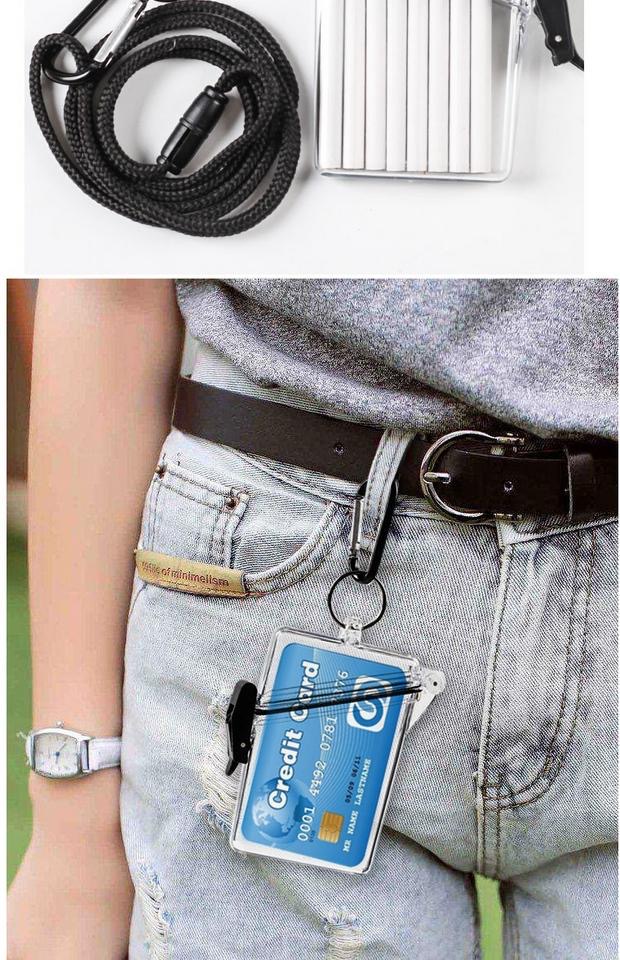 INS Style Cigarette Case Transparent Halter Waterproof Sealed Cigarette Case Business Card Case Chain Transparent INS Style Cigarette Case Transparent Halter Waterproof Sealed Cigarette Case Business Card Case Chain Transparent