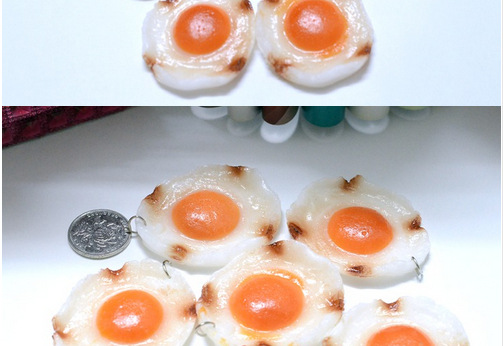 Simulated food fried eggs sunny-side up egg home decor food props models child educational toys