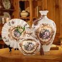 Gao Bo Decorated Home Ceramic three-piece creative ceramic vase ornaments the living room home decor gifts