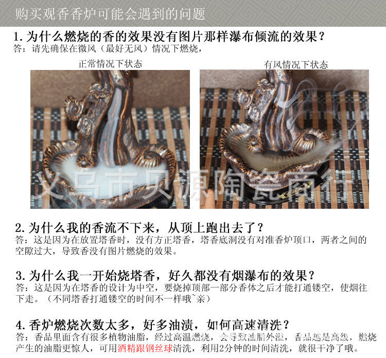 Ceramic Backflow Incense Burner Censer Home Decor Decoration Aromatherapy Smoke Backflow Stick Incense Ceramic Backflow Incense Burner Censer Home Decor Decoration Aromatherapy Smoke Backflow Stick Incense
