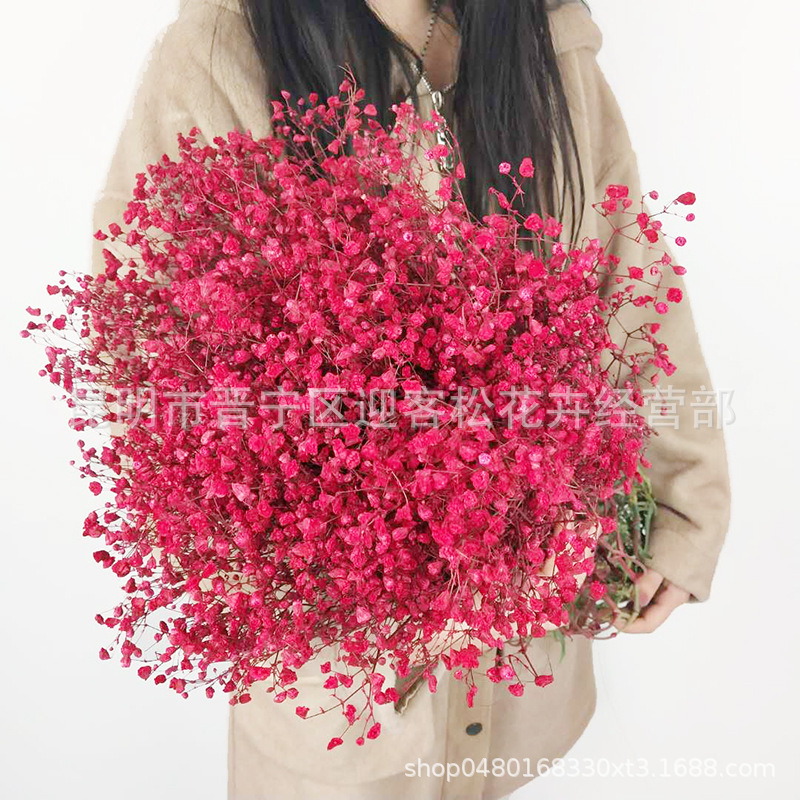 Yunnan Factory Direct Supply Dried Flowers Gypsophila Home Decor Floriculture Decoration Place of Origin Wholesale
