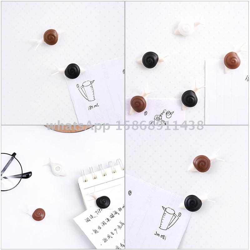 Slingifts 5PCS Snail Stereo Style 3D Refrigerator Magnetic Message Board Stickers Blackboard Magnetic Home Decor Gift