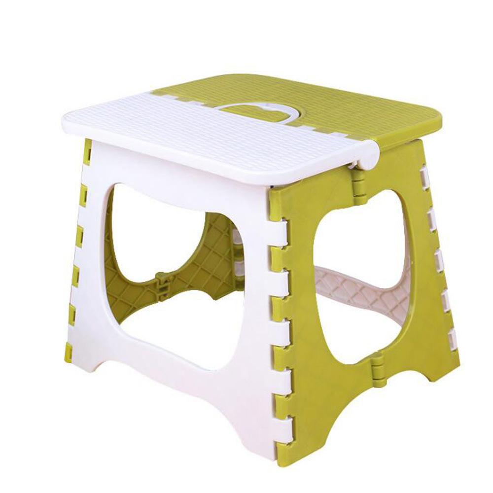 Household Thickened Plastic Folding Stool Outdoor Portable Folding Chair Train Stool Maza Adult Small Bench
