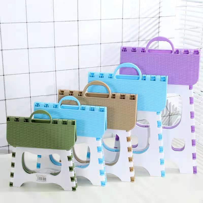 Portable Plastic Folding Stool Adult Home Use Mini Low Stool Outdoor Fishing Small Bench Children&#039;s Portable Small Chair