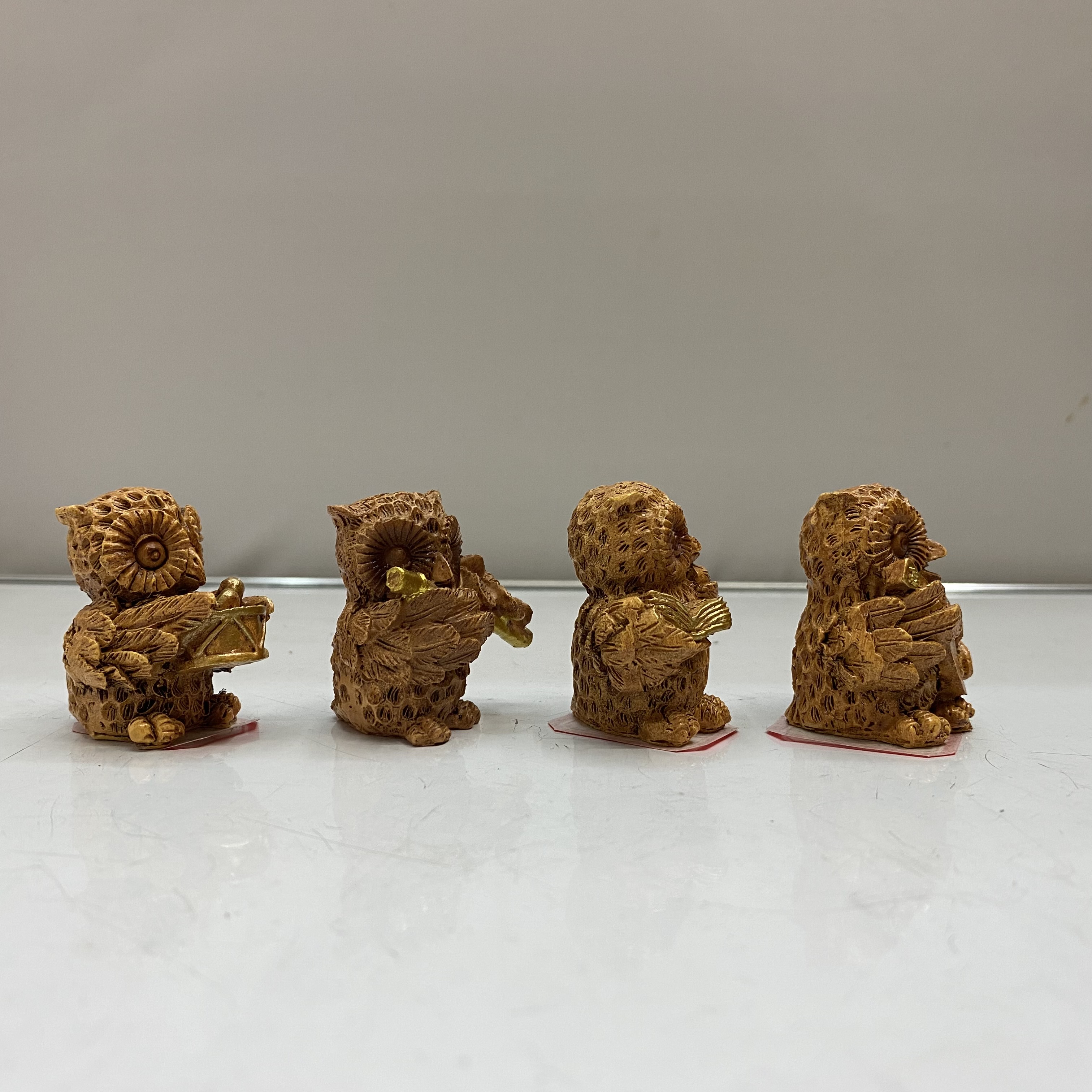 Resin Crafts Imitation Wood Color Set Four Musical Instruments Owl Creative Home Decoration Technology Gift Decoration Spot Resin Crafts Imitation Wood Color Set Four Musical Instruments Owl Creative Home Decoration Technology Gift Decoration Spot