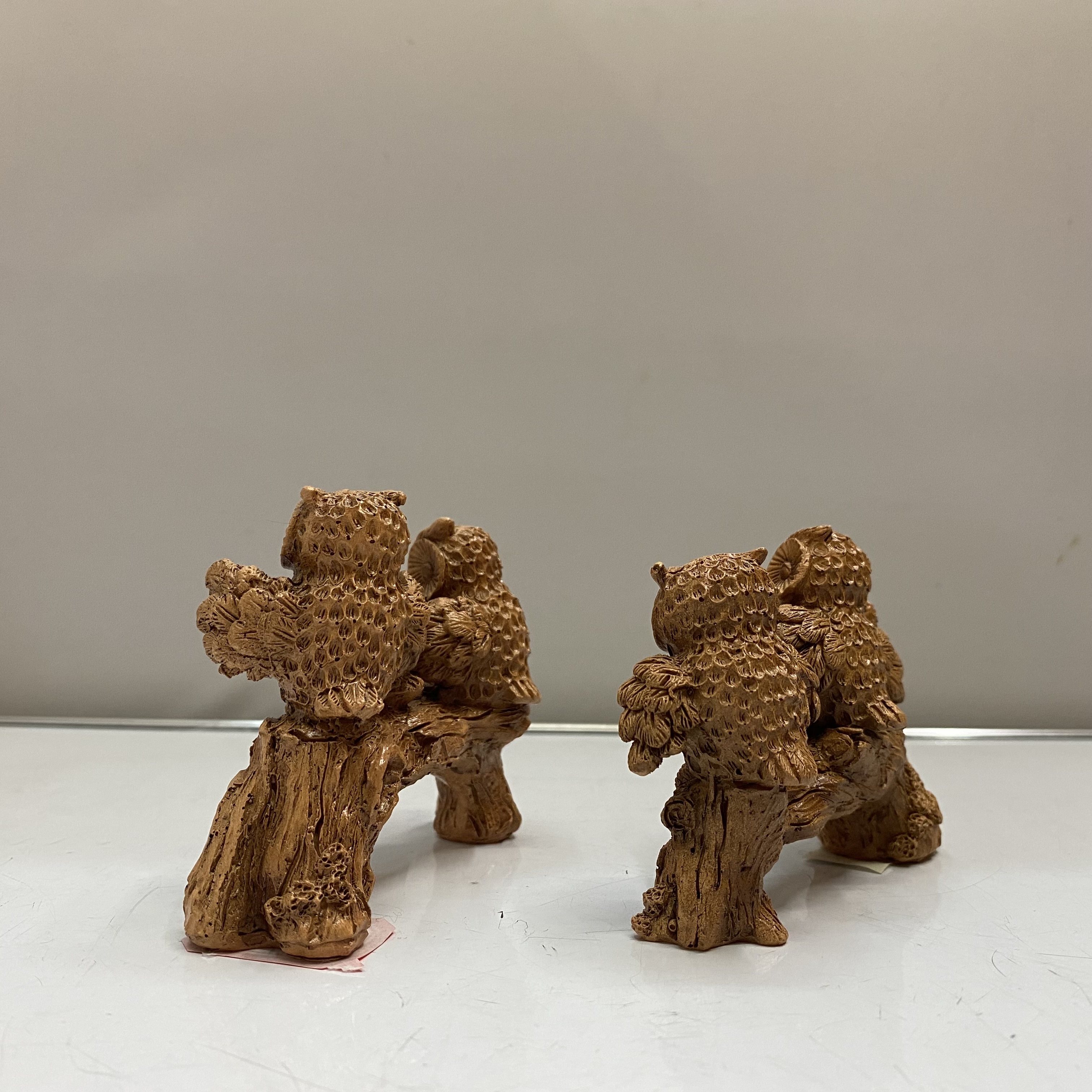 Resin Crafts Modern Creative Fun Imitation Wood Color Owl Home Decoration Technology Gift Factory Direct Sales Resin Crafts Modern Creative Fun Imitation Wood Color Owl Home Decoration Technology Gift Factory Direct Sales