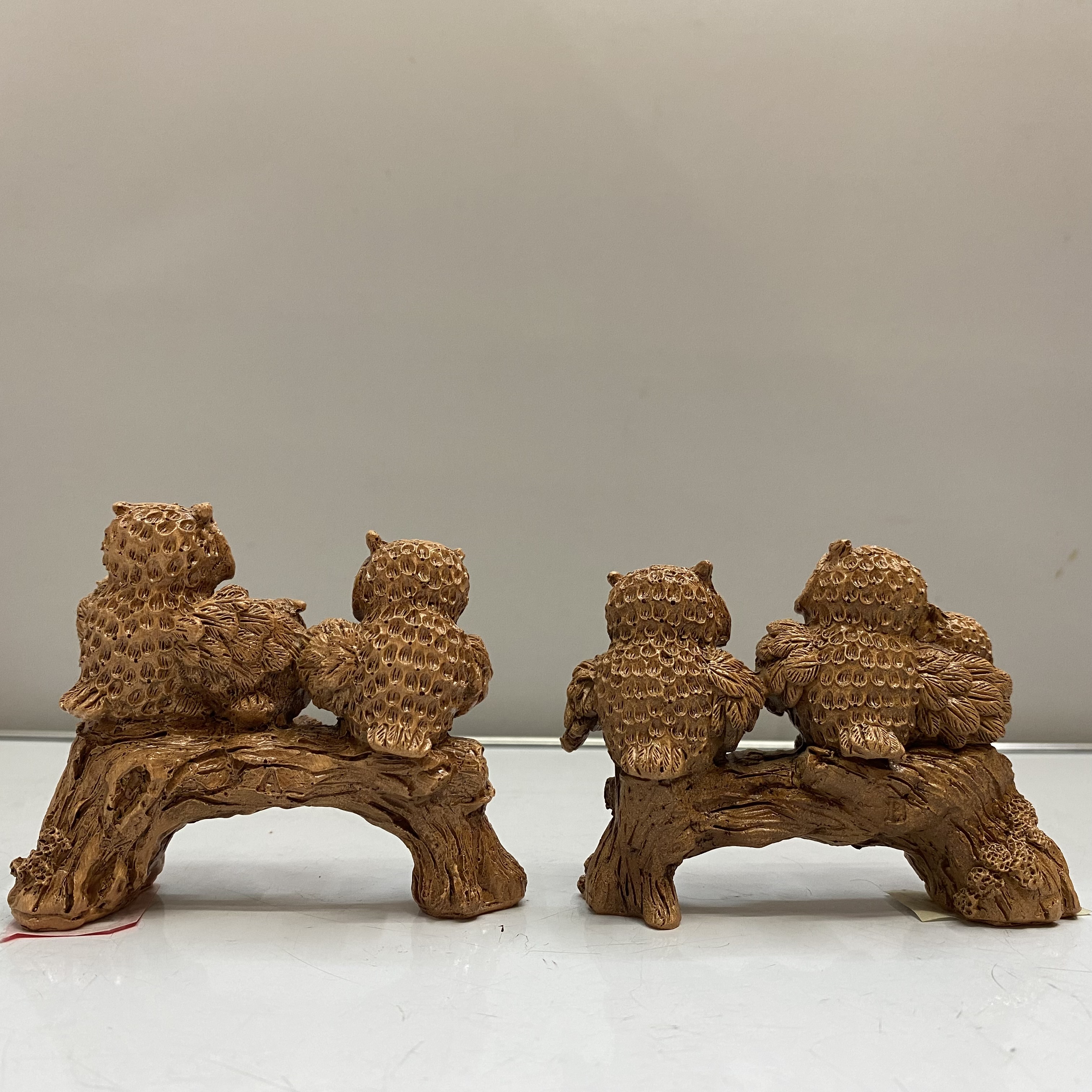 Resin Crafts Modern Creative Fun Imitation Wood Color Owl Home Decoration Technology Gift Factory Direct Sales Resin Crafts Modern Creative Fun Imitation Wood Color Owl Home Decoration Technology Gift Factory Direct Sales