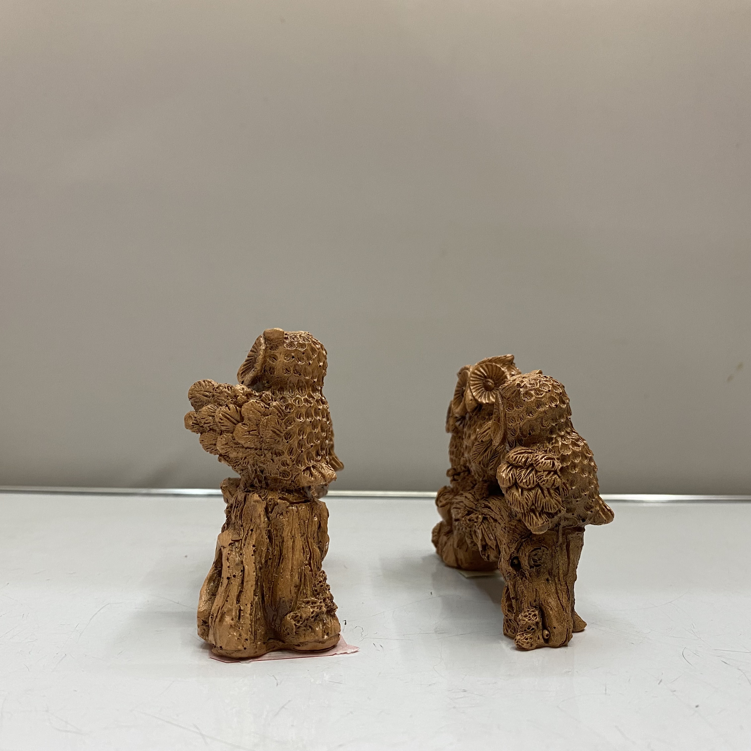 Resin Crafts Modern Creative Fun Imitation Wood Color Owl Home Decoration Technology Gift Factory Direct Sales Resin Crafts Modern Creative Fun Imitation Wood Color Owl Home Decoration Technology Gift Factory Direct Sales