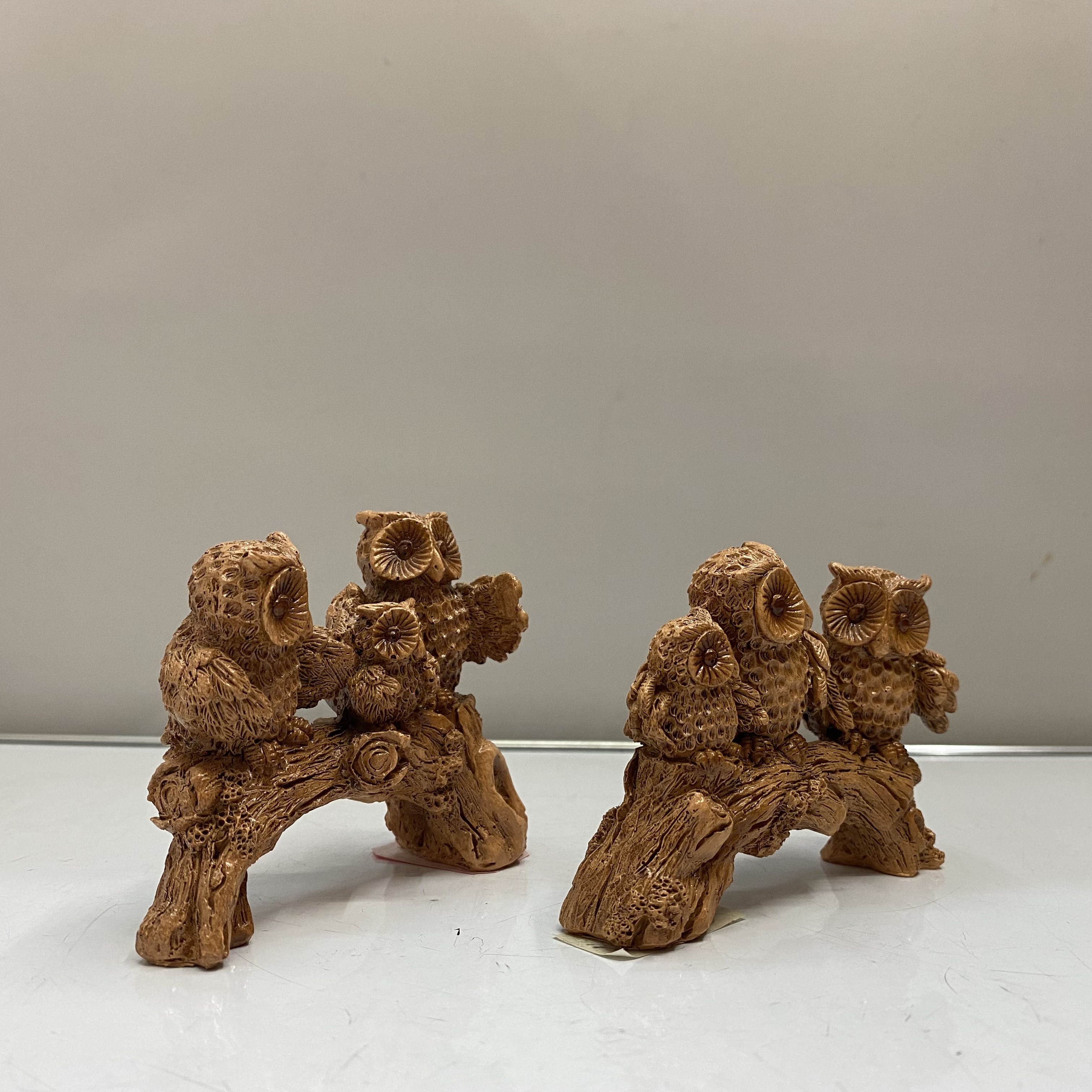 Resin Crafts Modern Creative Fun Imitation Wood Color Owl Home Decoration Technology Gift Factory Direct Sales Resin Crafts Modern Creative Fun Imitation Wood Color Owl Home Decoration Technology Gift Factory Direct Sales