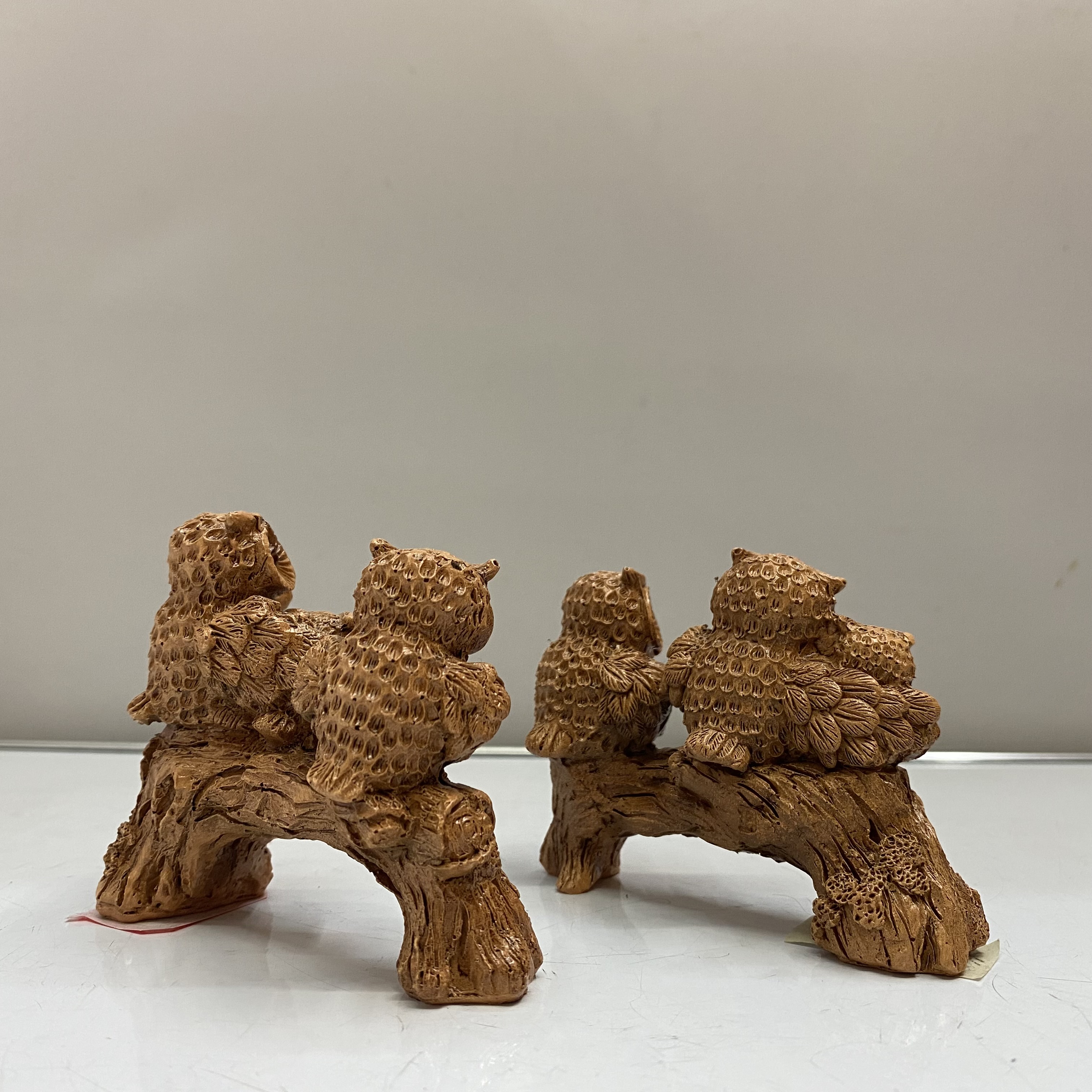 Resin Crafts Modern Creative Fun Imitation Wood Color Owl Home Decoration Technology Gift Factory Direct Sales Resin Crafts Modern Creative Fun Imitation Wood Color Owl Home Decoration Technology Gift Factory Direct Sales