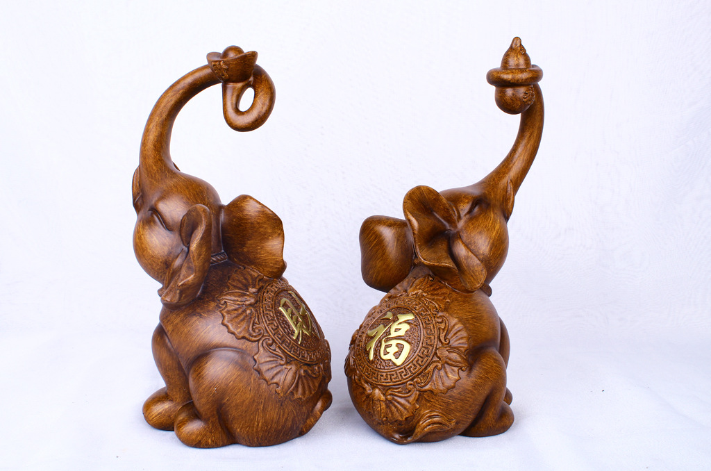 Decoration Chinese Simple Imitation Wood Grain Elephant Resin Crafts Home Decoration Factory Wholesale Decoration Chinese Simple Imitation Wood Grain Elephant Resin Crafts Home Decoration Factory Wholesale