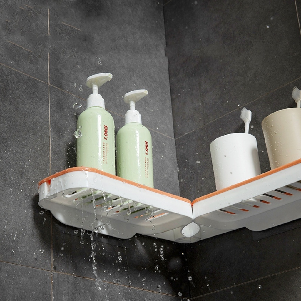 Bathroom Countertop Storage Rack Liquid Shampoo Shower Gel Storage Rack Punch-Free Corner Bottle & Can Storage Rack Bathroom Countertop Storage Rack Liquid Shampoo Shower Gel Storage Rack Punch-Free Corner Bottle & Can Storage Rack