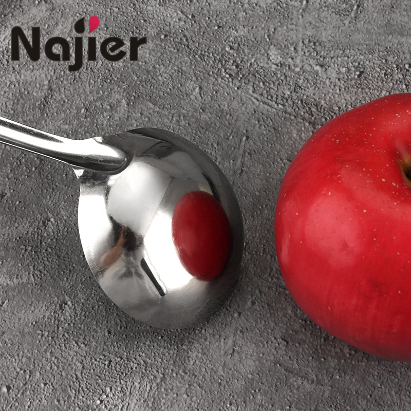 In Stock Wholesale Practical Stainless Steel Soup Colander Hot Pot Spoon Household Soup Spoon Colander 2-Piece Set