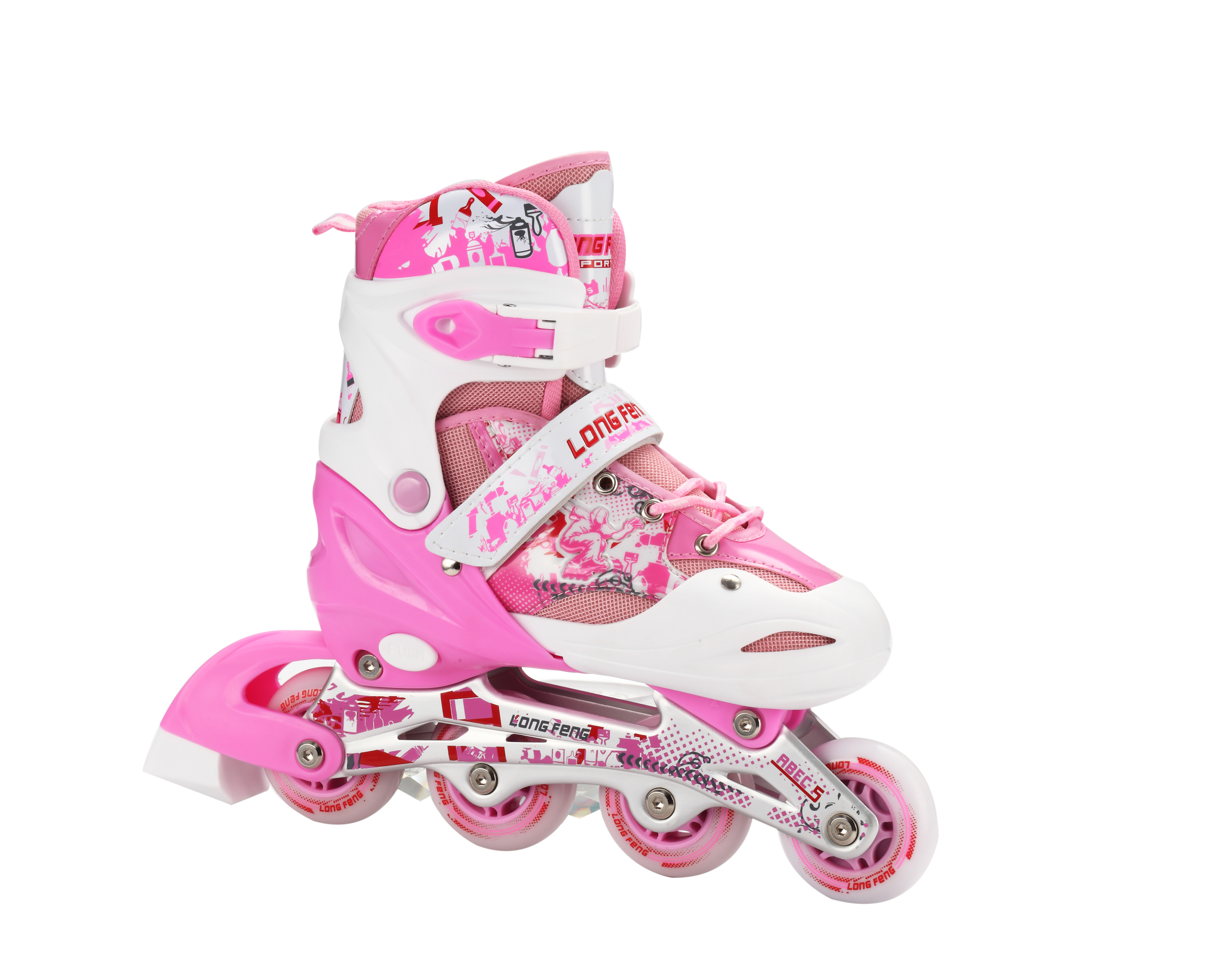 Longfeng 906 the Skating Shoes Inline Wheel Adjustable Skates