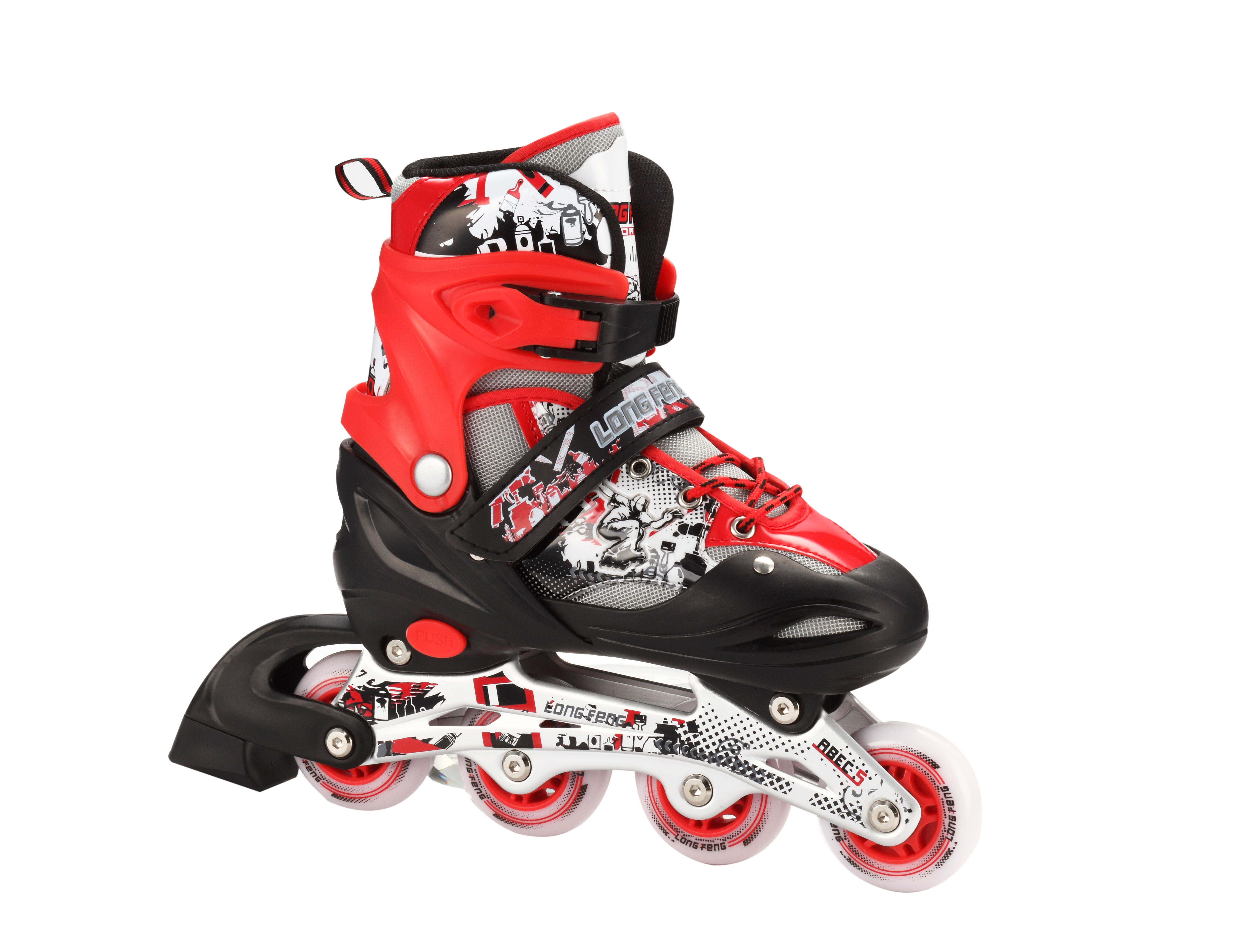 Longfeng 906 the Skating Shoes Inline Wheel Adjustable Skates