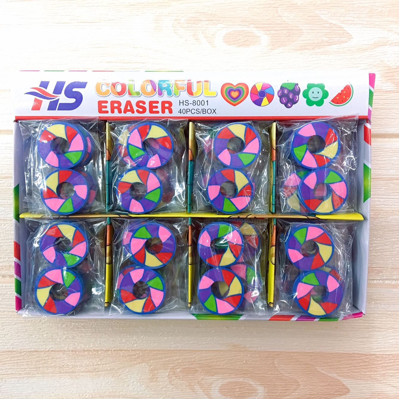 Eraser multi-color rainbow eraser for office students Eraser multi-color rainbow eraser for office students