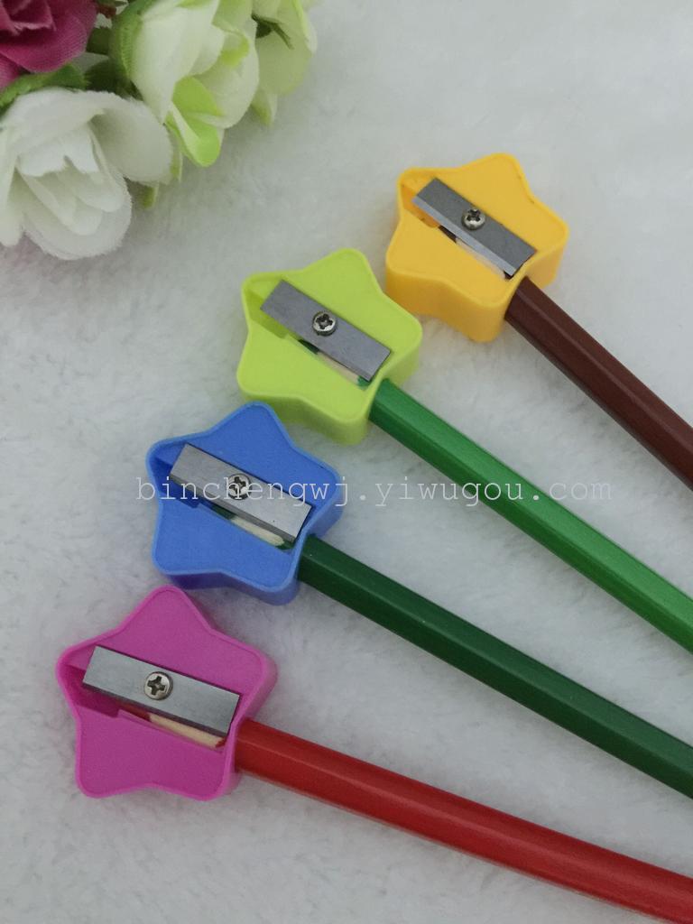 Cute star shape pencil sharpener pencil sharpener pencil sharpener, stationery wholesale