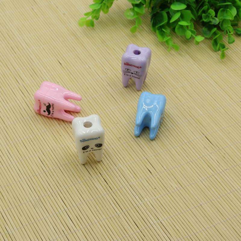 Teeth Shape Pencil Shapper Pencil Sharpener Creative Cute Cartoon Pencil Sharpener