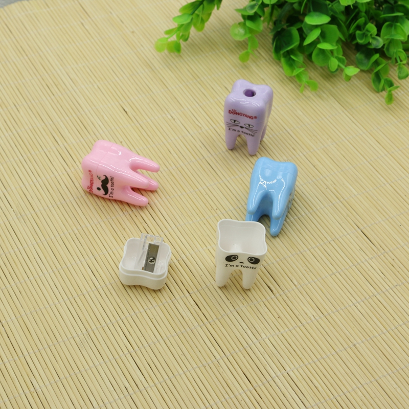 Teeth Shape Pencil Shapper Pencil Sharpener Creative Cute Cartoon Pencil Sharpener