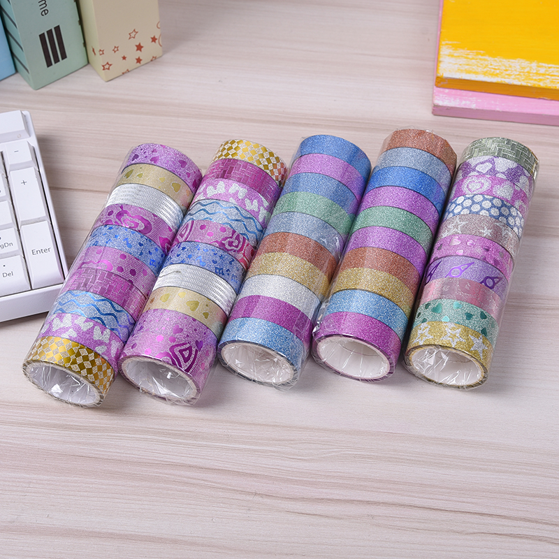 Manufacturers wholesale gold onion tape stationery DIY checking for tape gold powder decorative gifts packaging tape Manufacturers wholesale gold onion tape stationery DIY checking for tape gold powder decorative gifts packaging tape