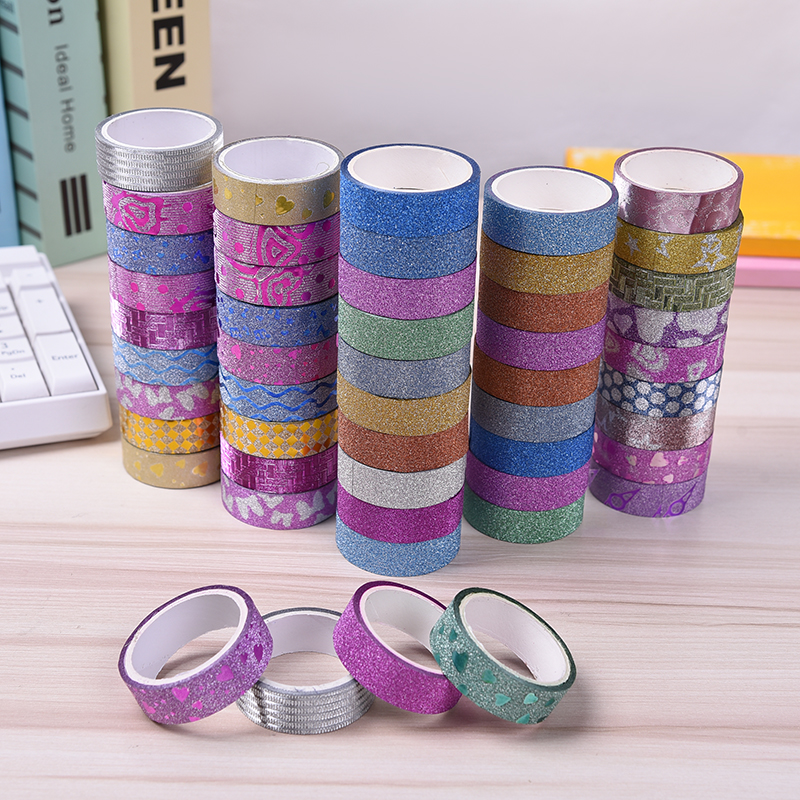 Manufacturers wholesale gold onion tape stationery DIY checking for tape gold powder decorative gifts packaging tape Manufacturers wholesale gold onion tape stationery DIY checking for tape gold powder decorative gifts packaging tape