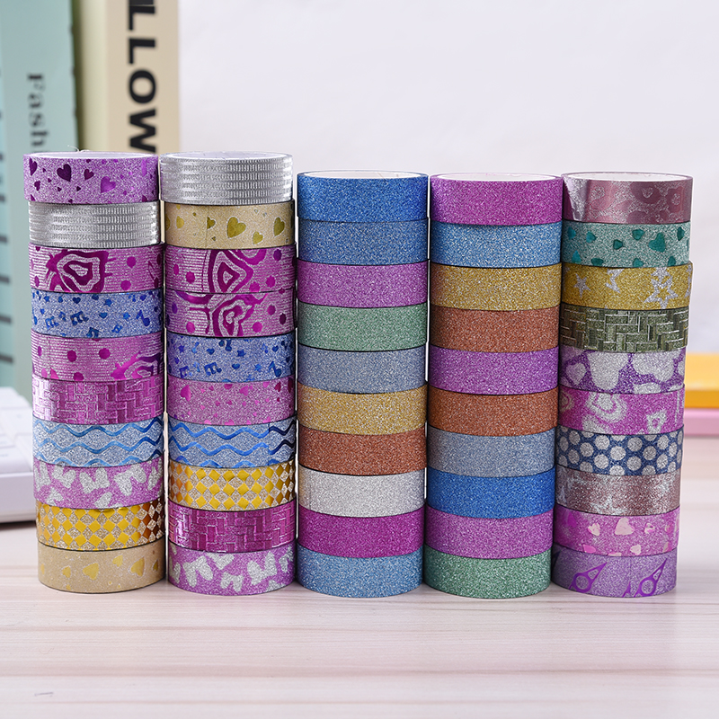 Manufacturers wholesale gold onion tape stationery DIY checking for tape gold powder decorative gifts packaging tape Manufacturers wholesale gold onion tape stationery DIY checking for tape gold powder decorative gifts packaging tape