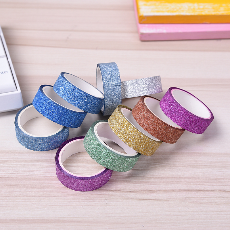 Manufacturers wholesale gold onion tape stationery DIY checking for tape gold powder decorative gifts packaging tape Manufacturers wholesale gold onion tape stationery DIY checking for tape gold powder decorative gifts packaging tape