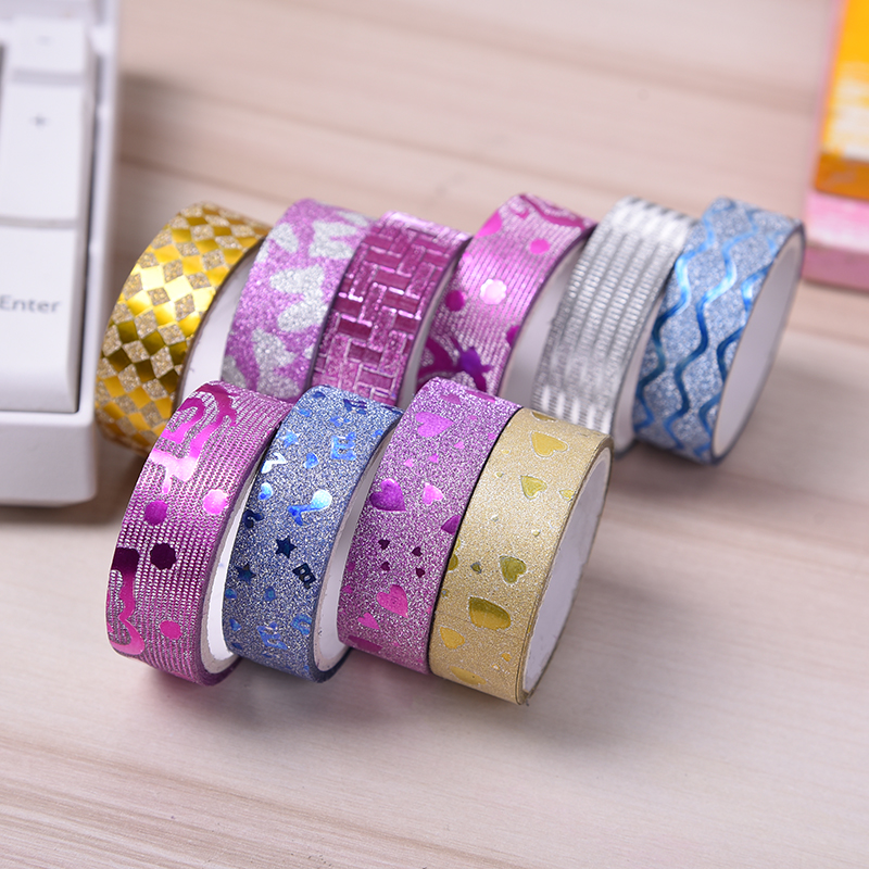 Manufacturers wholesale gold onion tape stationery DIY checking for tape gold powder decorative gifts packaging tape Manufacturers wholesale gold onion tape stationery DIY checking for tape gold powder decorative gifts packaging tape