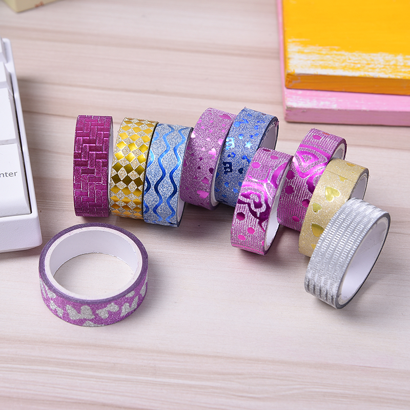 Manufacturers wholesale gold onion tape stationery DIY checking for tape gold powder decorative gifts packaging tape Manufacturers wholesale gold onion tape stationery DIY checking for tape gold powder decorative gifts packaging tape