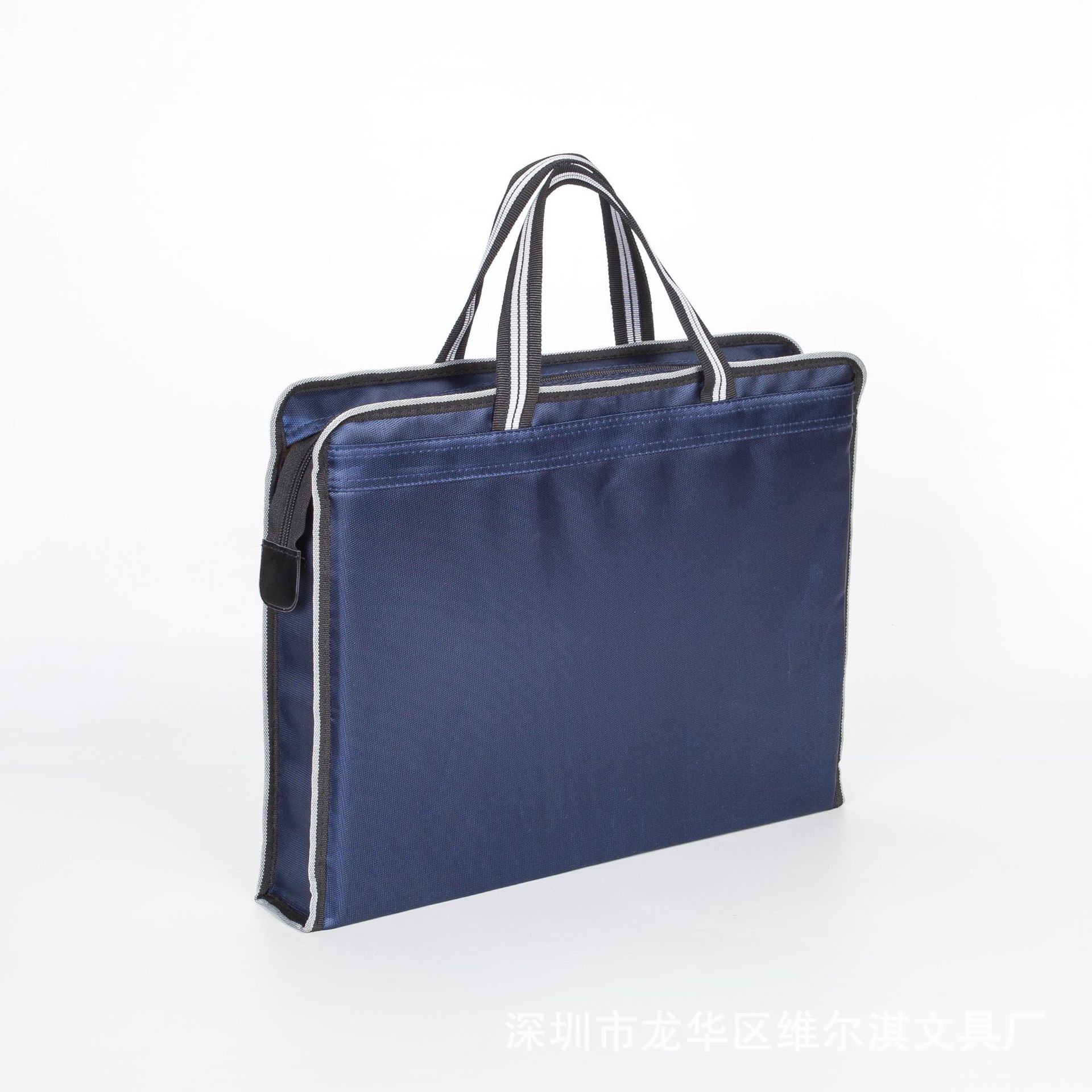 Portable document bag canvas B4 double zipper bag Oxford cloth information conference bag customizable printing logo Portable document bag canvas B4 double zipper bag Oxford cloth information conference bag customizable printing logo