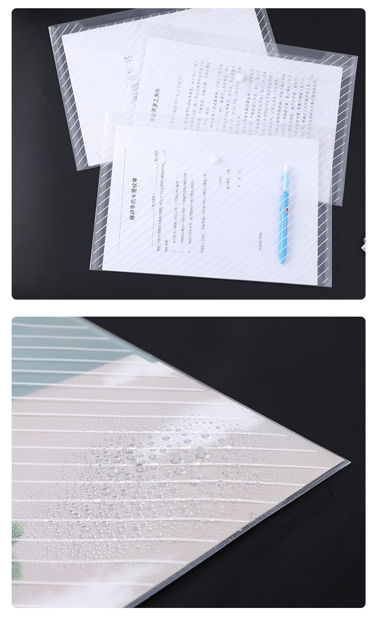 Bangge 10 Transparent Thickened File Bags Snap-on Information Bags Plastic Portfolio Waterproof Hidden Hook Test Paper Storage Bag Bangge 10 Transparent Thickened File Bags Snap-on Information Bags Plastic Portfolio Waterproof Hidden Hook Test Paper Storage Bag