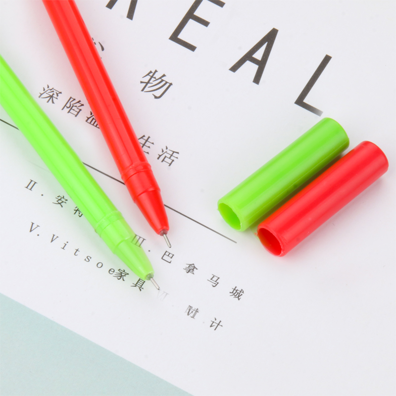 Cute Cartoon Creativity Smiley Doll Villain Gel Pen Red Nose Clown Smiley Black Gel Ink Pen Student Pen