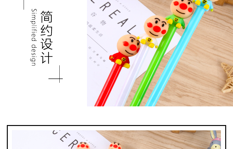 Cute Cartoon Creativity Smiley Doll Villain Gel Pen Red Nose Clown Smiley Black Gel Ink Pen Student Pen Cute Cartoon Creativity Smiley Doll Villain Gel Pen Red Nose Clown Smiley Black Gel Ink Pen Student Pen
