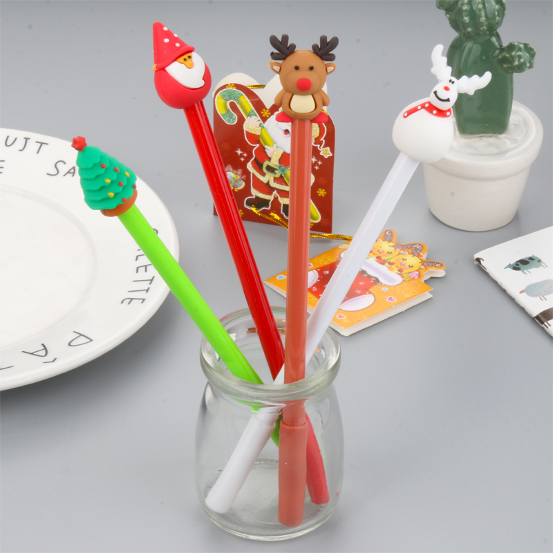 Cute Cartoon Christmas Series Gel Pen Creative Fresh Student Office Signature Pen Test Pen Stationery