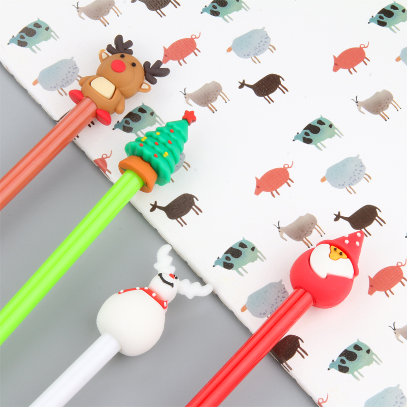 Cute Cartoon Christmas Series Gel Pen Creative Fresh Student Office Signature Pen Test Pen Stationery
