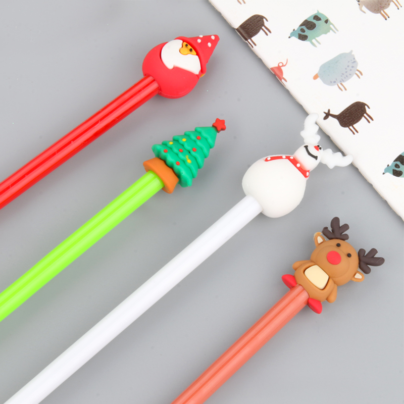 Cute Cartoon Christmas Series Gel Pen Creative Fresh Student Office Signature Pen Test Pen Stationery