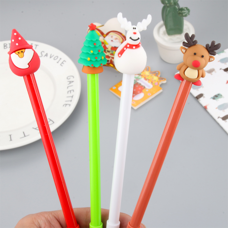 Cute Cartoon Christmas Series Gel Pen Creative Fresh Student Office Signature Pen Test Pen Stationery