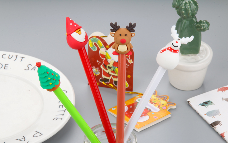 Cute Cartoon Christmas Series Gel Pen Creative Fresh Student Office Signature Pen Test Pen Stationery Cute Cartoon Christmas Series Gel Pen Creative Fresh Student Office Signature Pen Test Pen Stationery