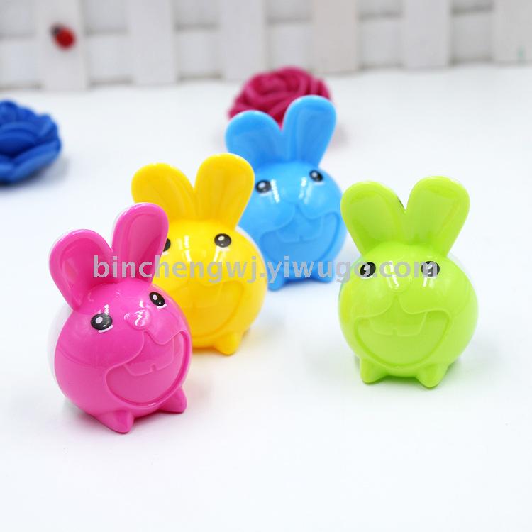 Rabbit pencil Sharpener Big tooth rabbit pencil sharpener cartoon student  pencil sharpener stationery wholesale