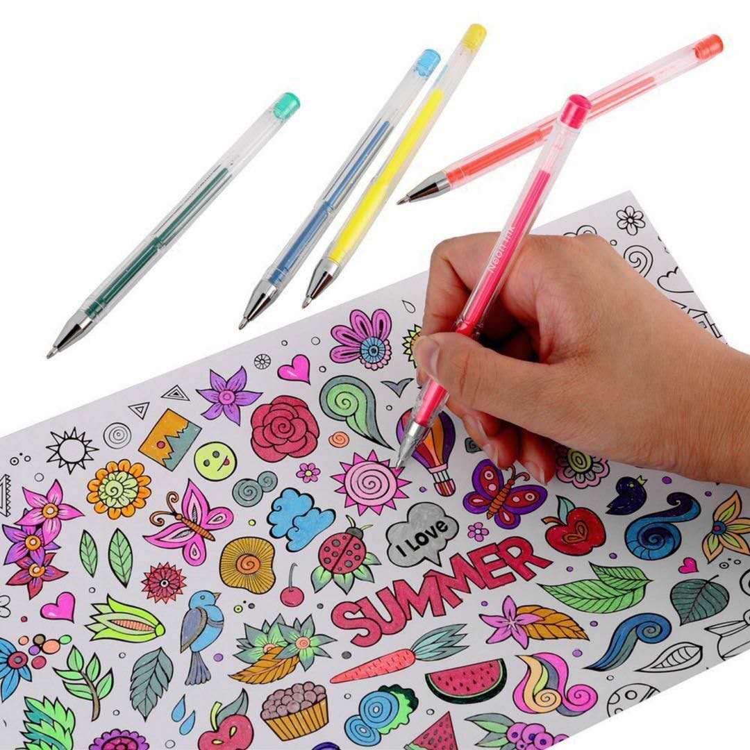 Colored Art Pen Fluorescent Pastel Highlight Gel Pen Office Supplies Student Pen Fluorescent Marker Flash Pen