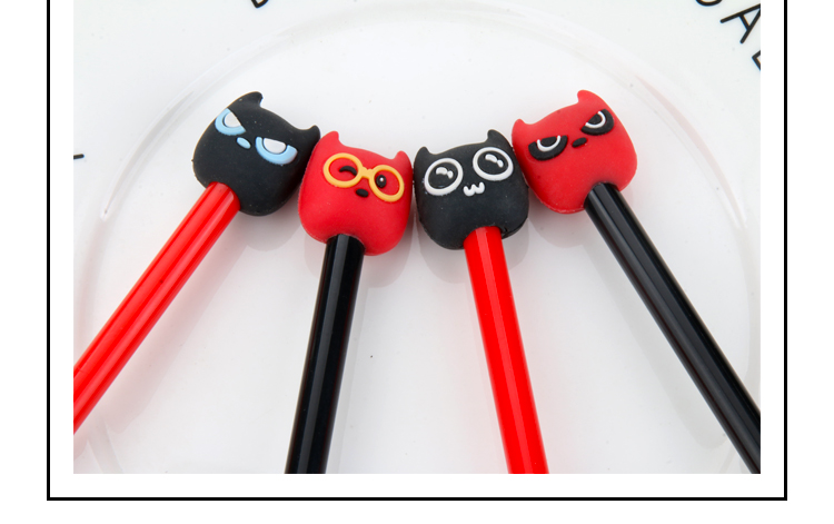 Silicone End Gel Pen Cartoon Cat Student Signature Pen Creative Cartoon Gel Ink Pen Writing Office Signature Silicone End Gel Pen Cartoon Cat Student Signature Pen Creative Cartoon Gel Ink Pen Writing Office Signature