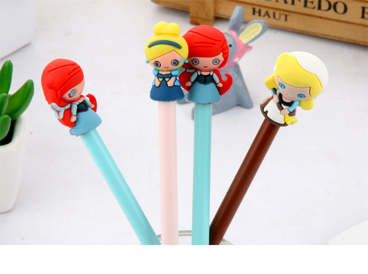 Silicone End Gel Pen Cartoon Little Girl Student Signature Pen Creative Cartoon Gel Ink Pen Writing Office Signature Silicone End Gel Pen Cartoon Little Girl Student Signature Pen Creative Cartoon Gel Ink Pen Writing Office Signature