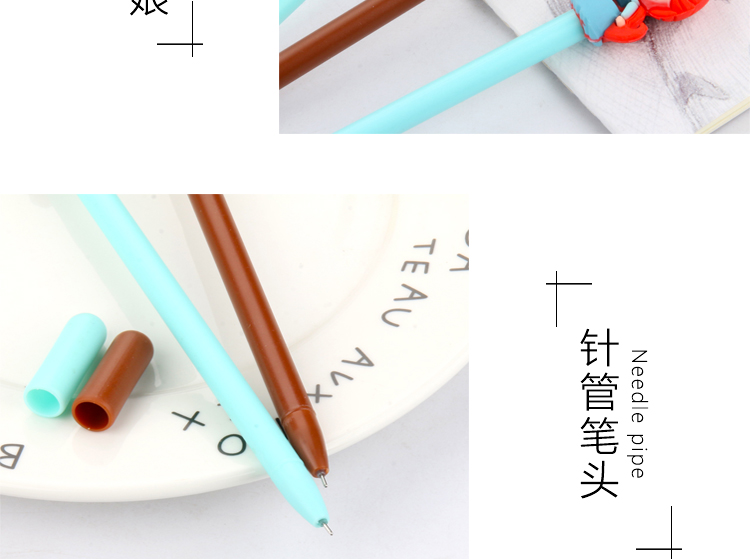 Silicone End Gel Pen Cartoon Little Girl Student Signature Pen Creative Cartoon Gel Ink Pen Writing Office Signature Silicone End Gel Pen Cartoon Little Girl Student Signature Pen Creative Cartoon Gel Ink Pen Writing Office Signature