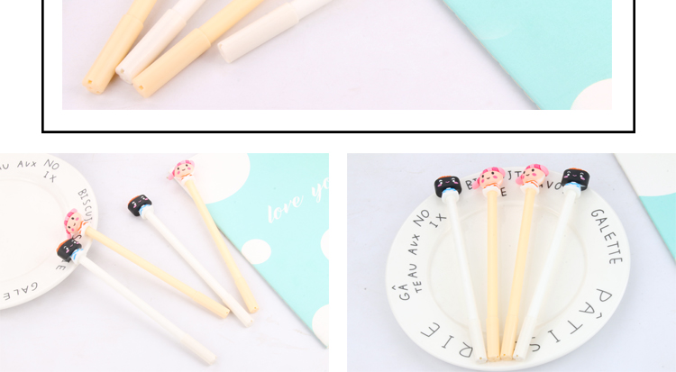 Silicone End Gel Pen Cartoon Villain Student Signature Pen Creative Cartoon Gel Ink Pen Writing Office Signature Silicone End Gel Pen Cartoon Villain Student Signature Pen Creative Cartoon Gel Ink Pen Writing Office Signature