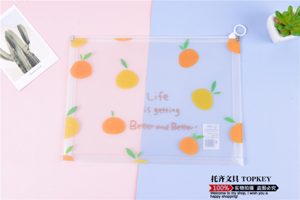 File Bag Large Capacity Zipper Birth Inspection File Bag Family Information Thickened Waterproof Transparent Plastic Briefbag File Bag Large Capacity Zipper Birth Inspection File Bag Family Information Thickened Waterproof Transparent Plastic Briefbag